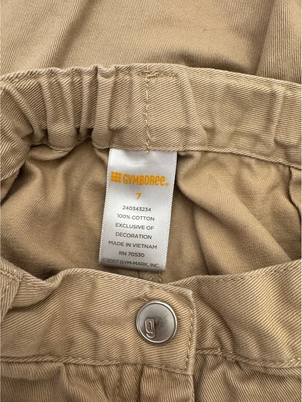 Gymboree embroidered floral cargo/capri pants